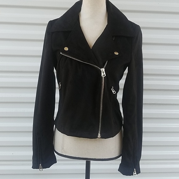 Silence and Noise moto faux suede dyi  jac… - Picture 2 of 8